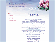 Tablet Screenshot of massagetherapygalway.com